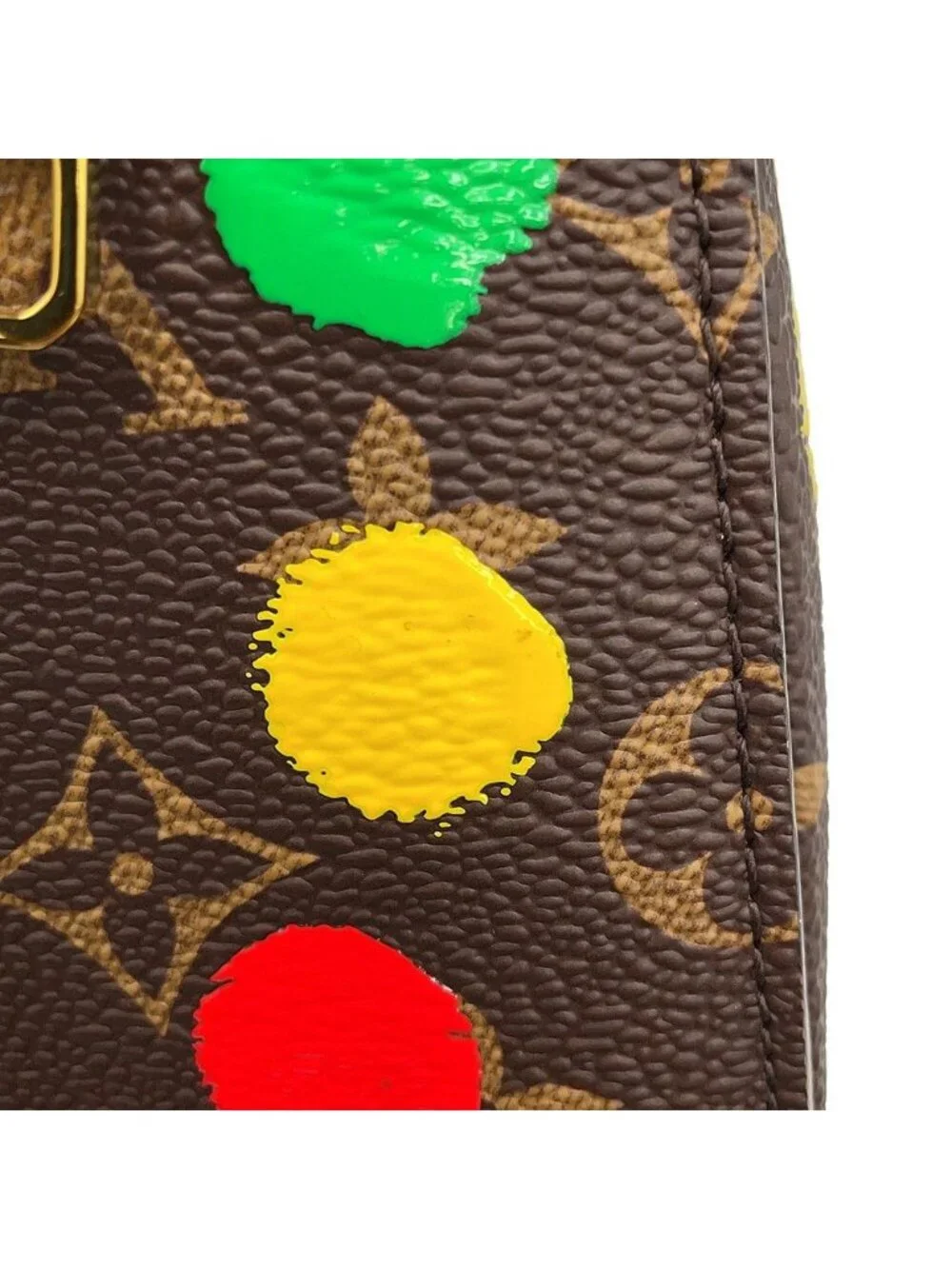 Louis Vuitton Handbag Monogram Painted Dot LV YK Pochette Metis MM Yayoi Kusama